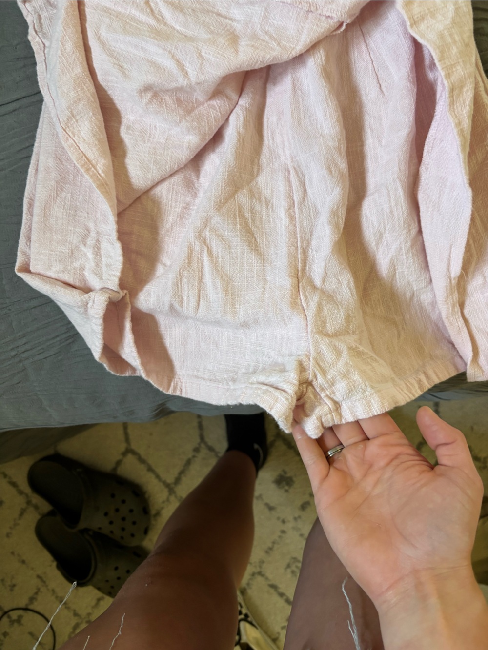 Urban Outfitters Light Pink Two-Piece Wrap Romper - Picture 6 of 8